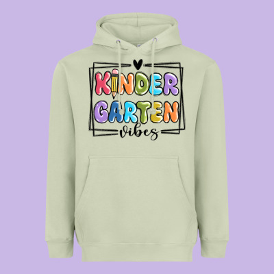 Kinder Garten Vibes Heavyweight Hoodie Designed By Maliassmallbusiness