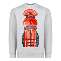 Red Leg Guard Fa Element Heavyweight Sweatshirt | Teevron