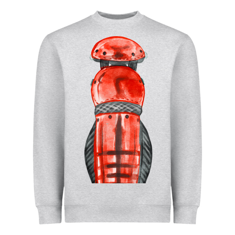 Red Leg Guard Fa Element Heavyweight Sweatshirt by FaDigitalArtStudio | Teevron