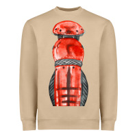 Mushroom red leg guard fa element Heavyweight Sweatshirt - FaDigitalArtStudio