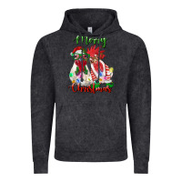Vintage Black christmas roosters Vintage Hoodie - RanaPortraitStore