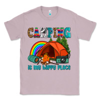 Lilac camping is my happy  place Classic Tee - AdoDesignShop