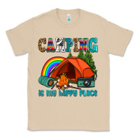 Mushroom camping is my happy  place Classic Tee - AdoDesignShop