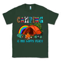 Sports Green camping is my happy  place Classic Tee - AdoDesignShop