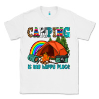 White camping is my happy  place Classic Tee - AdoDesignShop