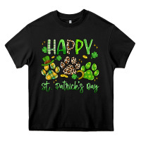 Black happy st. patricks day paws Heavy Core Tee - Artiststas