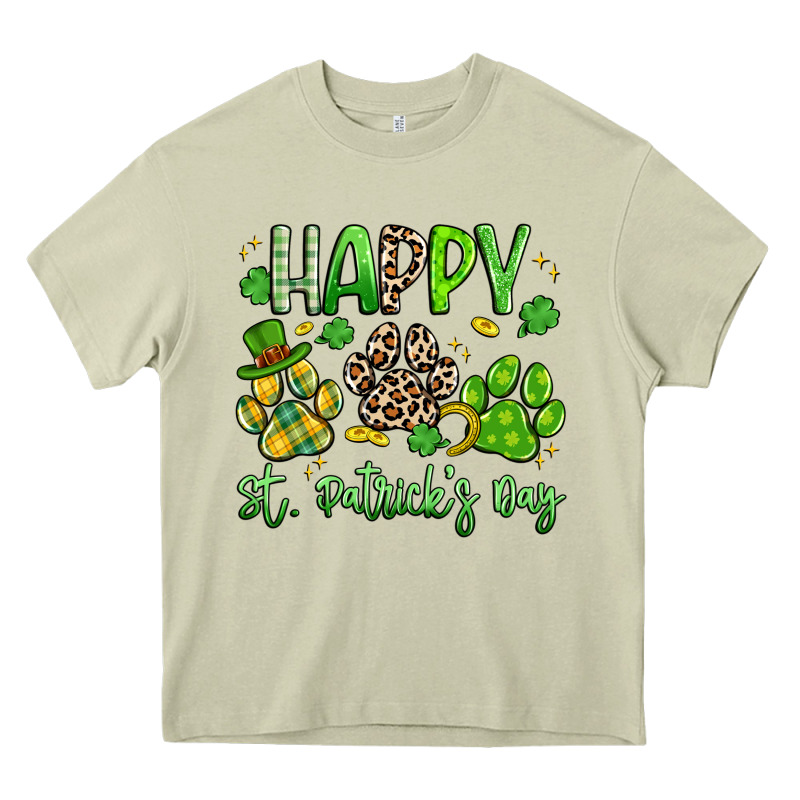 Happy St. Patricks Day Paws Heavy Core Tee by Artiststas | Teevron