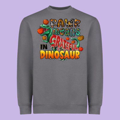 Rawr Means Grateful In Dinosaur Heavyweight Sweatshirt Designed By Cowhidedigitalart