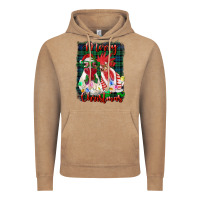 Vintage Coffee christmas roosters with background Vintage Hoodie - RanaPortraitStore