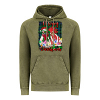 Vintage Olive christmas roosters with background Vintage Hoodie - RanaPortraitStore
