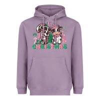 Lavender my first christmas cow Heavyweight Hoodie - MaliasSmallBusiness
