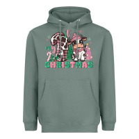 Sage my first christmas cow Heavyweight Hoodie - MaliasSmallBusiness