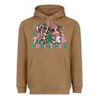 Toasted Coconut my first christmas cow Heavyweight Hoodie - MaliasSmallBusiness