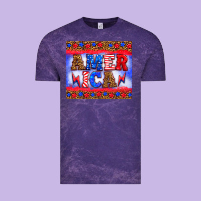 America Thunderbolt Vintage Tee Designed By Hra Design Shop
