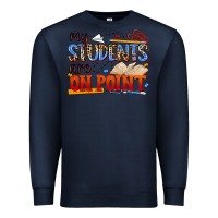 Navy my students are on point Premium Sweatshirt - NancyCooperArtShop