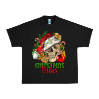 Black Christmas Vibes Human Skull Urban Heavy Tee - FaDigitalArtStudio