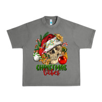 Tornado Christmas Vibes Human Skull Urban Heavy Tee - FaDigitalArtStudio
