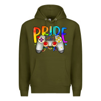 Army Green pride gaymer Premium Hoodie - Artiststas