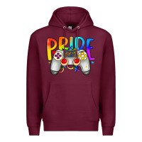 Burgundy pride gaymer Premium Hoodie - Artiststas