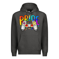 Charcoal Heather pride gaymer Premium Hoodie - Artiststas