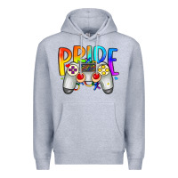 Heather Grey pride gaymer Premium Hoodie - Artiststas