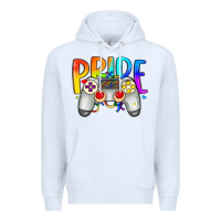 White pride gaymer Premium Hoodie - Artiststas