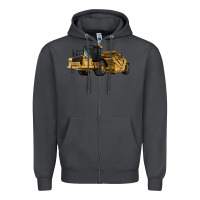 Smoke Wheel Tractor Scraper Zipper Hoodie - LillyAllenDesigns