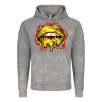 Cloud Rock softball lips Vintage Hoodie - Zillion Design Studio