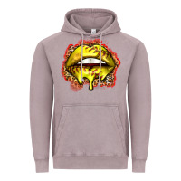 Vintage Zinc softball lips Vintage Hoodie - Zillion Design Studio