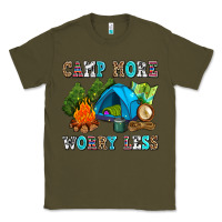 Army Green camp more worry less Classic Tee - AdoDesignShop
