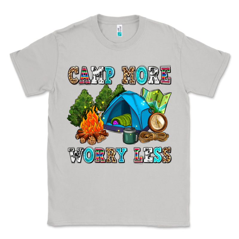 Camp More Worry Less Classic Tee by AdoDesignShop | Teevron