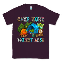Plum camp more worry less Classic Tee - AdoDesignShop