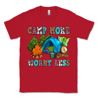 Red camp more worry less Classic Tee - AdoDesignShop
