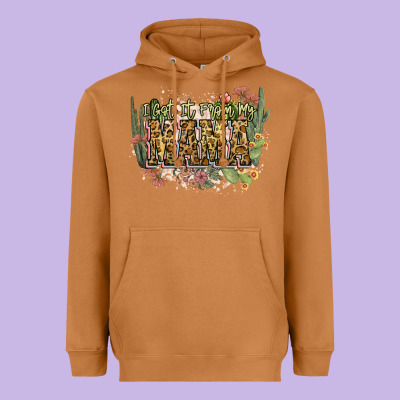 I Got It From My Mama Heavyweight Hoodie Designed By Nancycooperartshop