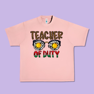 Teacher Of Duty Urban Heavy Tee Designed By Cowhidedigitalart
