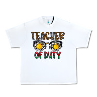 White teacher of duty Urban Heavy Tee - CowhideDigitalArt