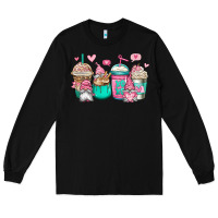 Black valentines day gnomes coffee cups Long Sleeve Tee - Jasminsmagicworld