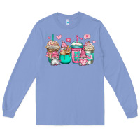 Colony Blue valentines day gnomes coffee cups Long Sleeve Tee - Jasminsmagicworld