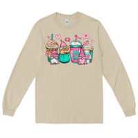 Mushroom valentines day gnomes coffee cups Long Sleeve Tee - Jasminsmagicworld