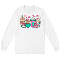 White valentines day gnomes coffee cups Long Sleeve Tee - Jasminsmagicworld