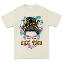 Bone nail tech life messy bun Premium Tee - BarkalooDesign