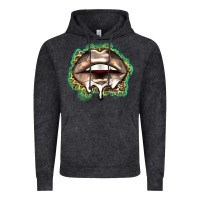 Vintage Black soccer lips Vintage Hoodie - Zillion Design Studio