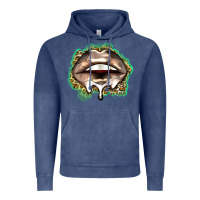Vintage Denim soccer lips Vintage Hoodie - Zillion Design Studio
