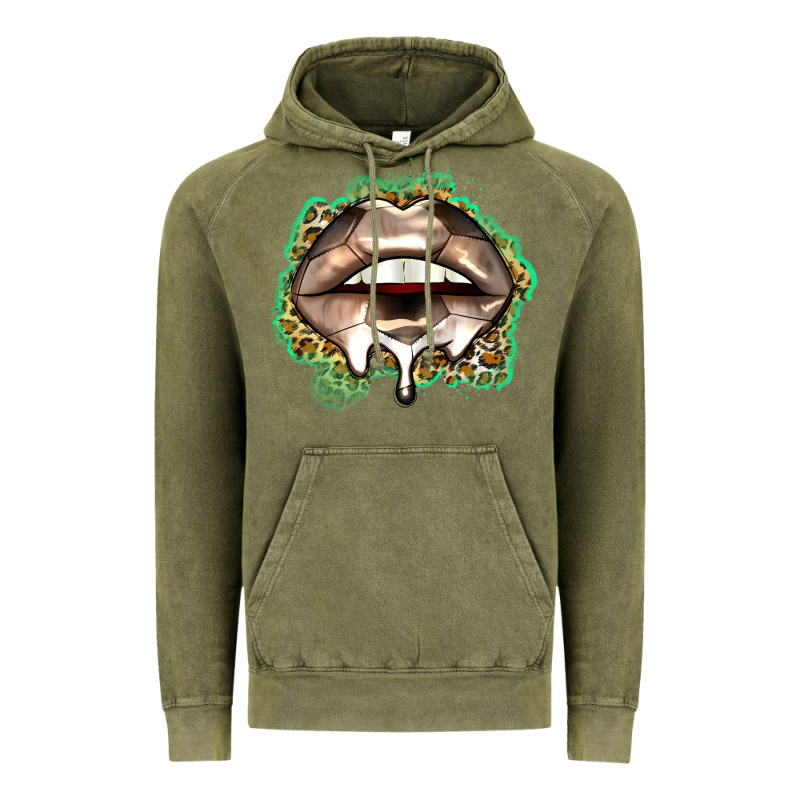 Soccer Lips Vintage Hoodie by Zillion Design Studio | Teevron