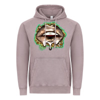 Vintage Zinc soccer lips Vintage Hoodie - Zillion Design Studio