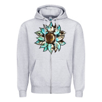 Sunflower Zipper Hoodie | Teevron