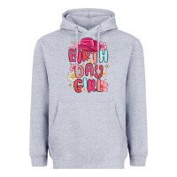 Heather Grey birthday girl Heavyweight Hoodie - MaliasSmallBusiness