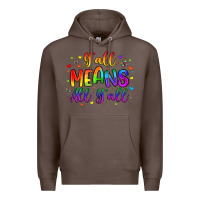 Coffee y all means all y all Premium Hoodie - Artiststas
