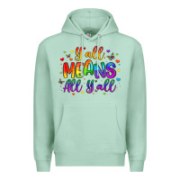 Seafoam y all means all y all Premium Hoodie - Artiststas