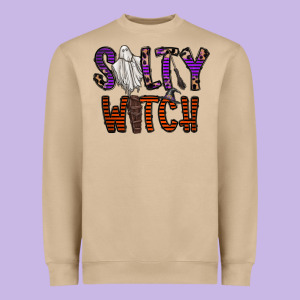 Salty Witch Heavyweight Sweatshirt Designed By Cowhidedigitalart